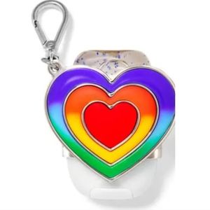 Bath & Body Works Rainbow Heart PocketBac Holder